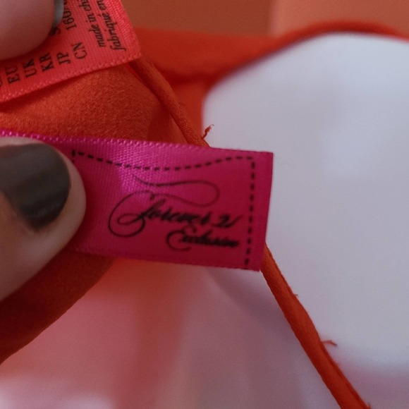 Forever 21 Orange Button Up Tank Size Small - Picture 5 of 5